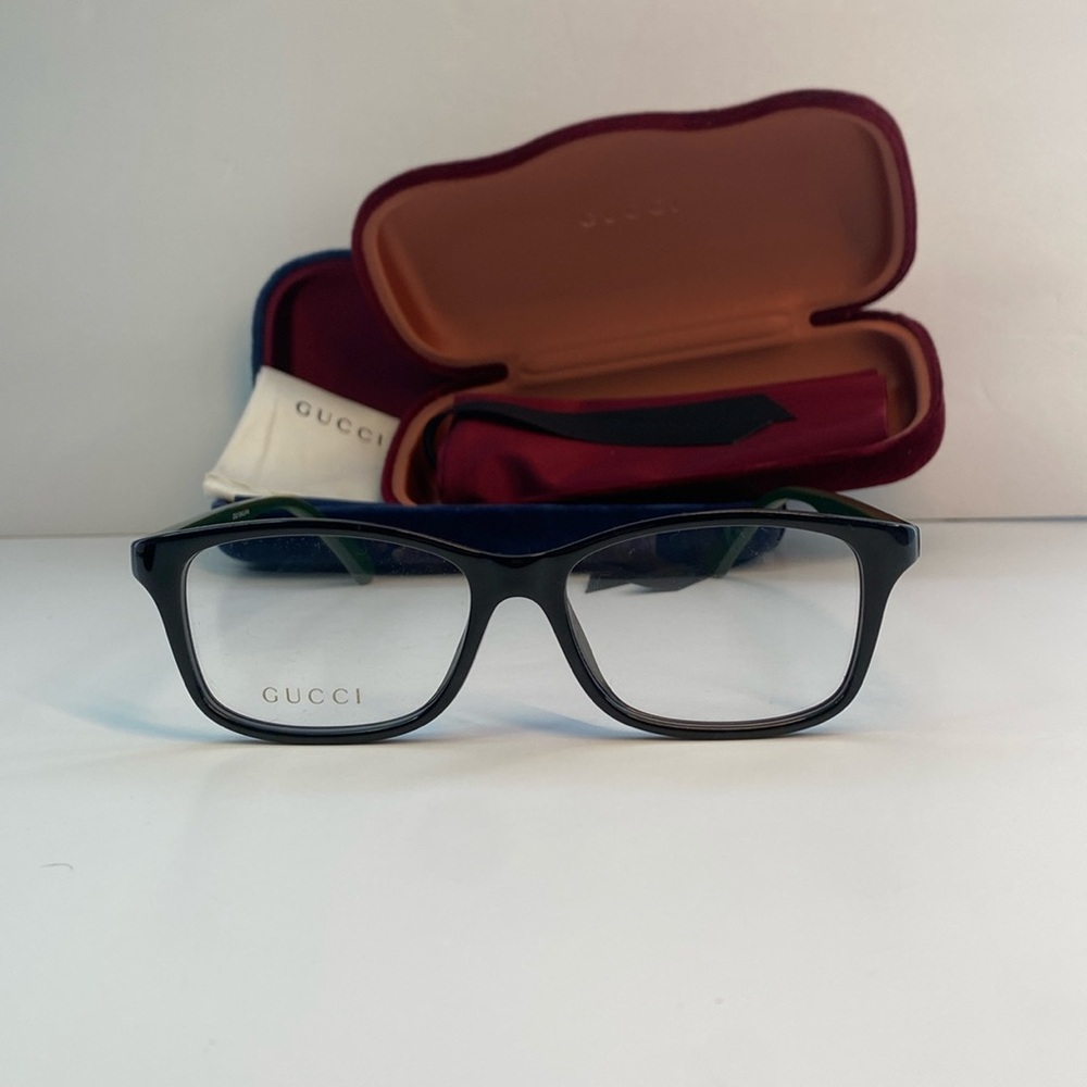 New Authentic Gucci Demo Rectangular Women’s Eyeglasses GG0720OA 002 51